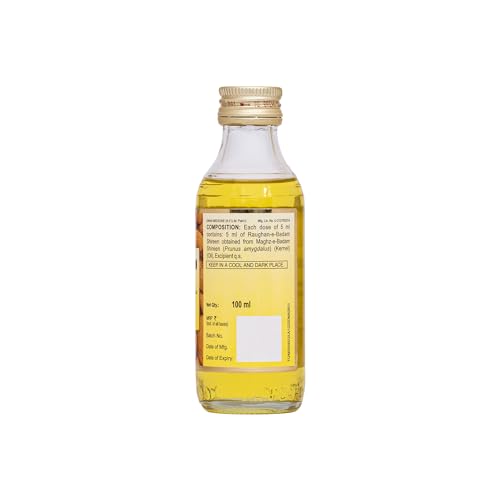 Hamdard Roghan Badam Shirin Sweet Almond Oil - Pure & Nourishing, 100ml