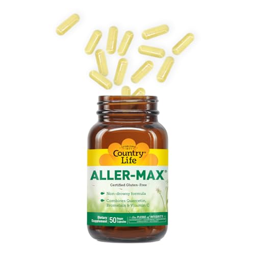 Country Life Aller-Max Vegetarian Capsules - Natural Allergy Support Formula - 50 Count