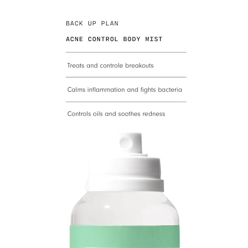 Versed Back-Up Acne Control Body Mist, Spot Treatment with Salicylic Acid & Tea Tree Oil, Witch Hazel, Vegan, 3 oz