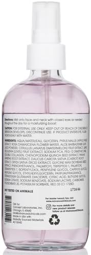 Advanced Clinicals Collagen + Rosewater Face Mist - 8 fl oz