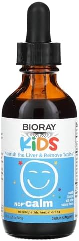 BIORAY Kids NDF Calm - Vanilla Herbal Drops - Liver Support - 2 fl oz