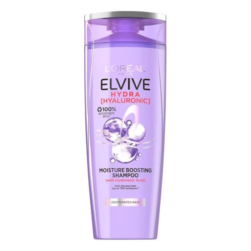 L'Oreal Elvive Hydra Shampoo 400ml - Hydrating & Volumizing Hair Shampoo for Dry Hair