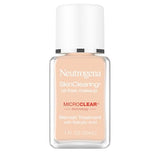 Neutrogena SkinClearing Oil-Free Acne Foundation with 0.5% Salicylic Acid - Shine Control Makeup for Acne-Prone Skin - 40 Nude - 1 fl. oz