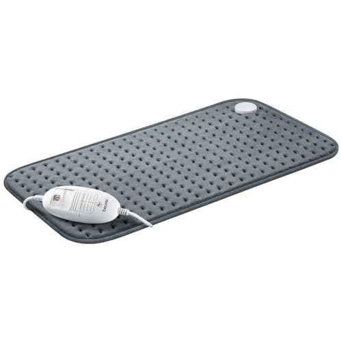 Beurer HK 123 Plush XXL Heating Pad - 3 Temps, Auto Shut-Off, Washable