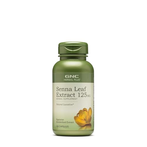GNC Herbal Plus Senna Leaf Extract 125 mg - Digestive Support
