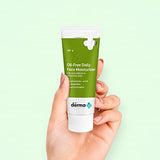 The Derma Co Oil-Free Daily Face Moisturizer with Hyaluronic Acid & Ceramides - 100g