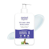 Aravi Organic 10% AHA + 1% BHA Exfoliating Lotion with Niacinamide
