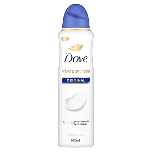 Dove Advanced Care Antiperspirant Deodorant Spray - Original, 72H Sweat & Odor Protection, 150ml