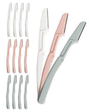 MAKINGTEC Eyebrow Razor for Women & Men | 15 Pcs Dermaplane for Face, Foldable Razors for Peach Fuzz Removal