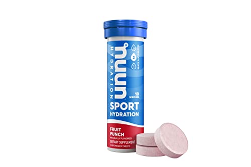 NUUN Sport Electrolyte Drink Tablets | Fruit Punch | 80 Tablets (Pack of 8 Tubes)
