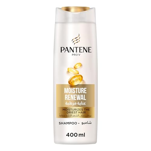 Pantene Pro-V Shampoo, 400ml - Moisturizes Dry Hair, Strengthens & Combats Breakage