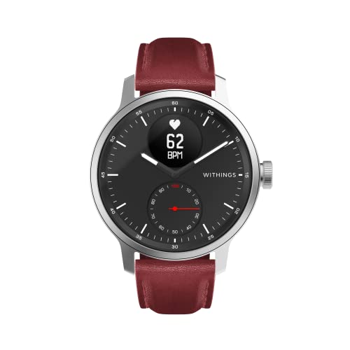 Withings Premium Leather Wristband for ScanWatch, Steel HR, Steel HR Sport, Move ECG, Move and Steel - Luxury Fit