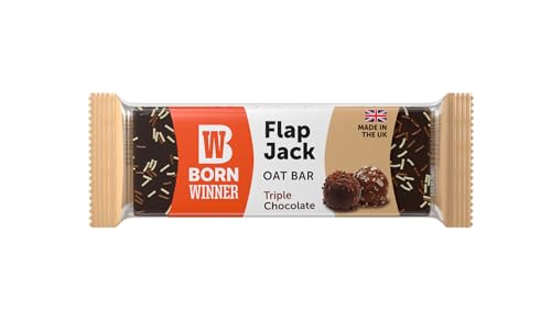 Born Winner Triple Chocolate Vegan Flap Jack Box, 12 x 100g