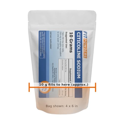 Citicoline Powder (CDP Choline) 10g - Pure Cognitive Supplement for Memory & Learning