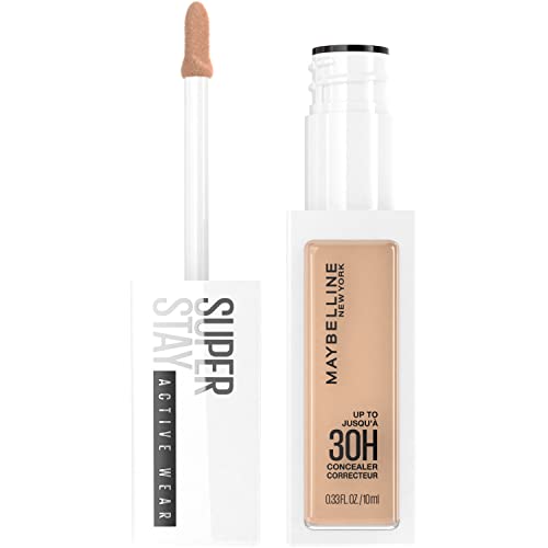 Maybelline Super Stay Liquid Concealer Makeup, Full Coverage Concealer, Up to 30 Hour Wear, Oil-Free 25, 1 Count