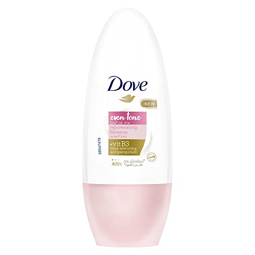 Dove Even Tone Antiperspirant Deodorant Roll-On - Rejuvenating Blossom - 48h Protection - 50ml