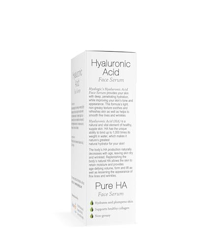 Hyalogic Pure HA Face Serum & Hyaluronic Acid Facial Mask Bundle - Deep Hydration for Sensitive Skin