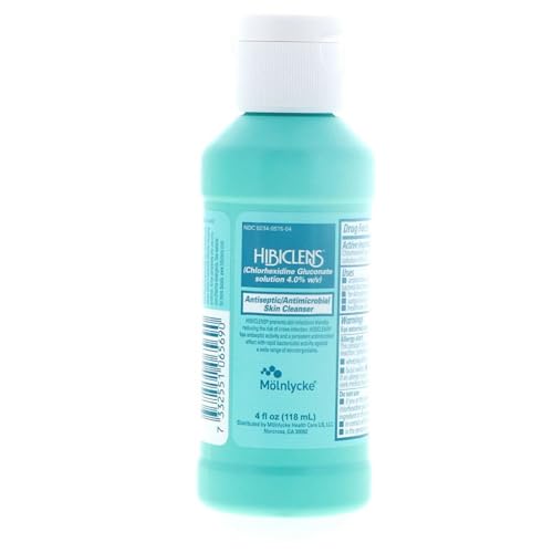 Hibiclens Skin Cleanser - 4 oz (3 Pack) - Antimicrobial & Antiseptic - Travel & Home Use