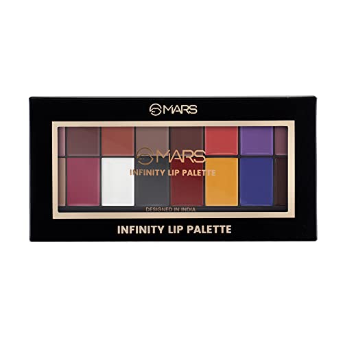 MARS Infinity Lip Palette - 16 Colors for Infinite Lipstick Shades (36g)