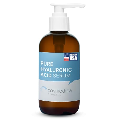 Cosmedica Skincare 100% Pure Hyaluronic Acid Serum - Anti-Aging & Intense Hydration (8 oz)