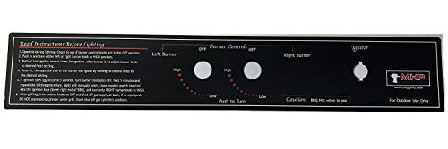 Modernhome MHP Gas Grill Control Panel - Black Label (20.75" x 3.125")