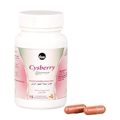 Cysberry Cranberry Dietary Supplement - 15 Hard Gelatin Capsules | Urinary Tract Support