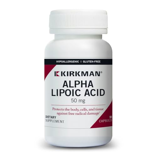 Kirkman Alpha Lipoic Acid 50mg Hypoallergenic - Antioxidant Nerve Support, 90 Capsules