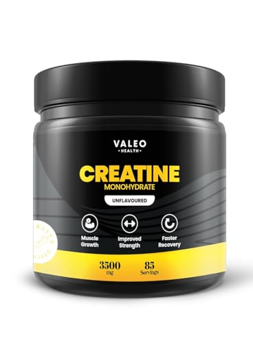 Valeo Creatine Monohydrate Powder 300g (85 Servings) | Micronized & Pure for Muscle Growth & Recovery