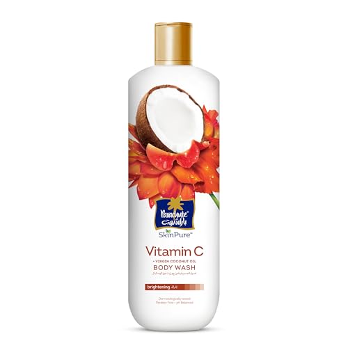 Parachute Skin Pure Body Wash with Vitamin C & 100% Virgin Coconut Oil – Brightening & pH Balancing – 400ml