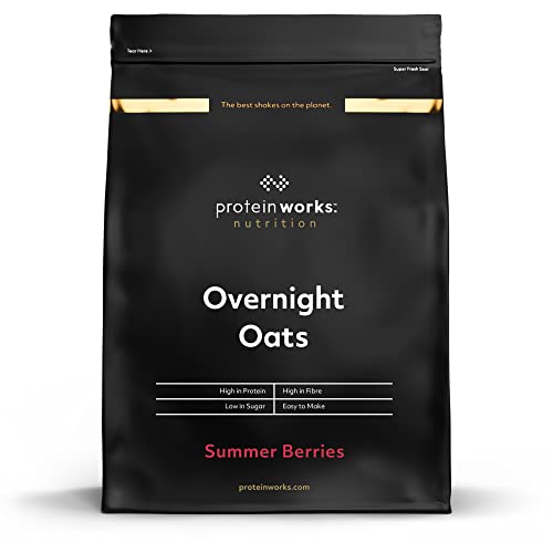 Protein Works Summer Berries Overnight Oats | High Protein Breakfast | 500g