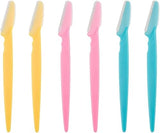 Funi 6Pcs Eyebrow Razor - Professional Dermaplaning Tool for Face & Body Hair Removal (3 Colors)