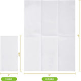 CHEERDO Linen Feel Disposable Bathroom Napkins - 50 Pack White Guest Towels