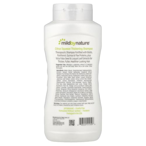 Mild By Nature Thickening Shampoo with B-Complex & Biotin - Citrus Squeeze - 16 fl oz (473 ml)