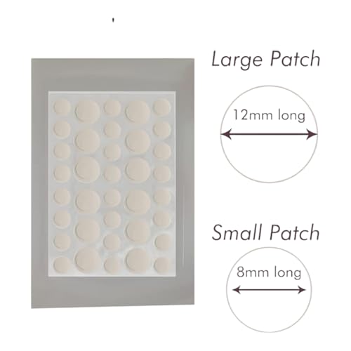 ROYAL NEEDS Acne Pimple Patch - 72 Invisible Hydrocolloid Stickers for Overnight Treatment