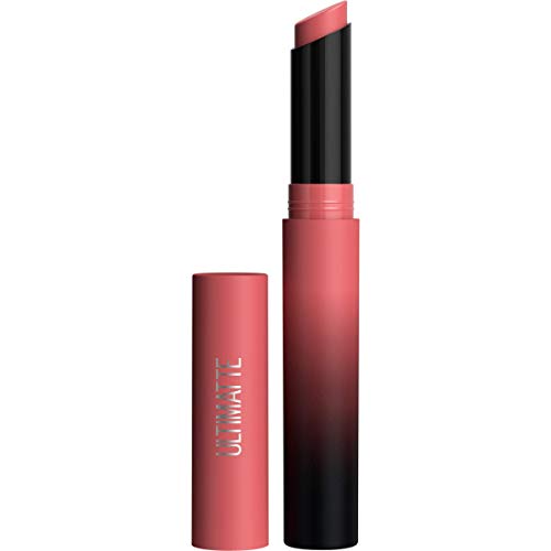 Maybelline Color Sensational Ultimatte Matte Lipstick - Non-Drying, Intense Color Pigment, More Blush, Rose Pink, 1 Count
