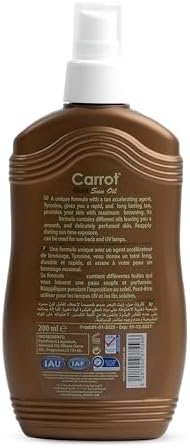 Carrot Sun Tanning Oil Spray - Achieve a Gorgeous Golden Glow (200ml)