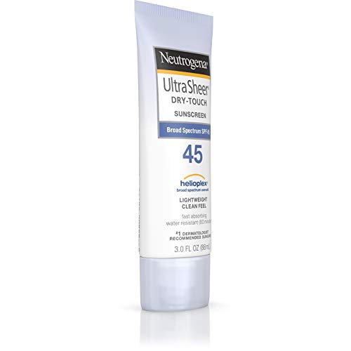 Neutrogena Ultra Sheer Dry Touch Sunscreen SPF 45 - Lightweight, Non-Greasy, Broad Spectrum Protection (3.0 fl. oz, 88ml)