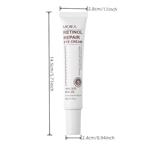 Retinol Eye Cream for Dark Circles and Puffiness - Wrinkle Cream and Brightening Solution, 30g