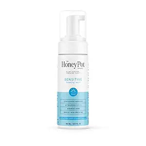 The Honey Pot Company Sensitive Wash | Herbal Infused Feminine Hygiene Natural Wash for Sensitive Skin Types | PH Balanced Plant Based Wash from Parabens and Sulfates | 5. 69 Fluid Oz.