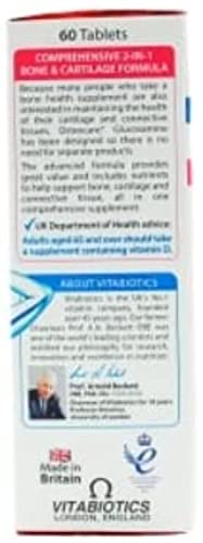 Centrum Vitabiotics Osteocare Glucosamine & Chondroitin 60 Tablets, UK Made for Joint Health