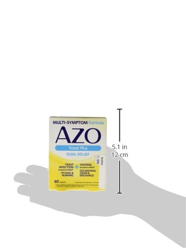 AZO Yeast Plus 60 Tablets - Maximum Strength Candida Support