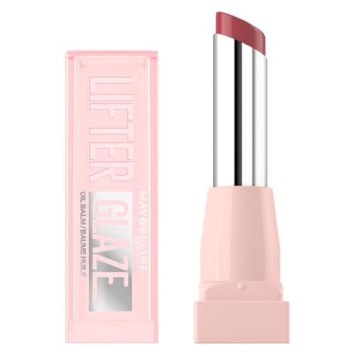 Maybelline New York Lifter Glaze Oil Balm Lipstick - Hydrating Glossy Balm with Hyaluronic Acid & Acerola Cherry Extract - Shade 007 Berry Haze