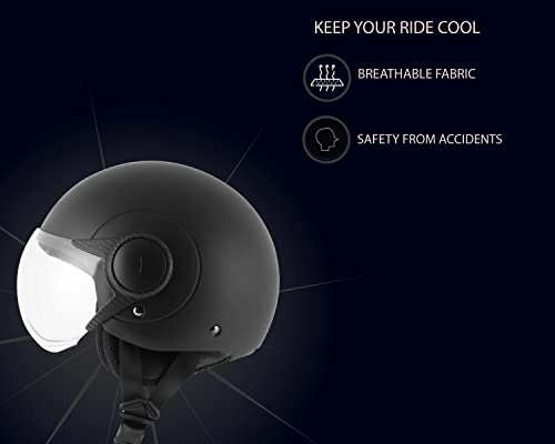 Vega Atom Premium Motorcycle Helmet - Lightweight Safety for Riders