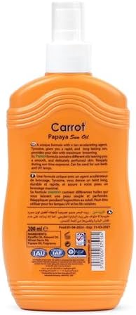 Carrot Sun Papaya Tanning Oil - Tropical Tanning Elixir