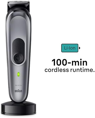 Braun MGK7420 Series 7 10-in-1 Multi-Grooming Kit - Metal Blades, Long Battery Life