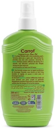 Carrot Sun Tropical Fruit Tanning Oil - Exotic Glow
