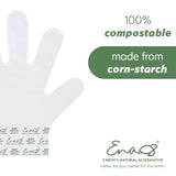 Earth's Natural Alternative Compostable Food Prep Gloves - Unisex Adult, Off-White, 100 Count