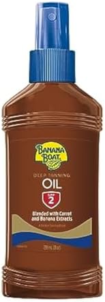Banana Boat Protective Tanning Oil SPF 2 with Carrot & Banana Extracts (236ml)