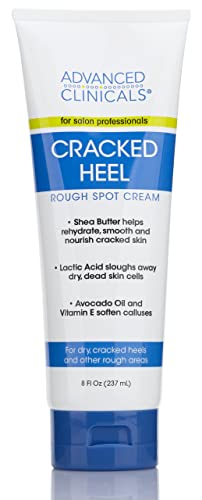 Advanced Clinicals Heel Cream - Dry, Cracked Heel Relief (8 oz)