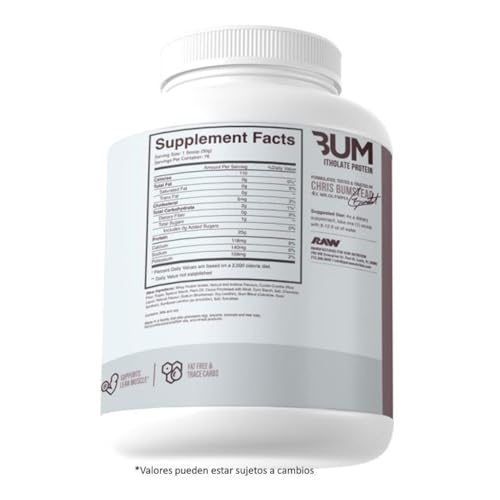 RAW CBUM Itholate Protein Powder - Cookies and Cream (76 Servings, 2268g)